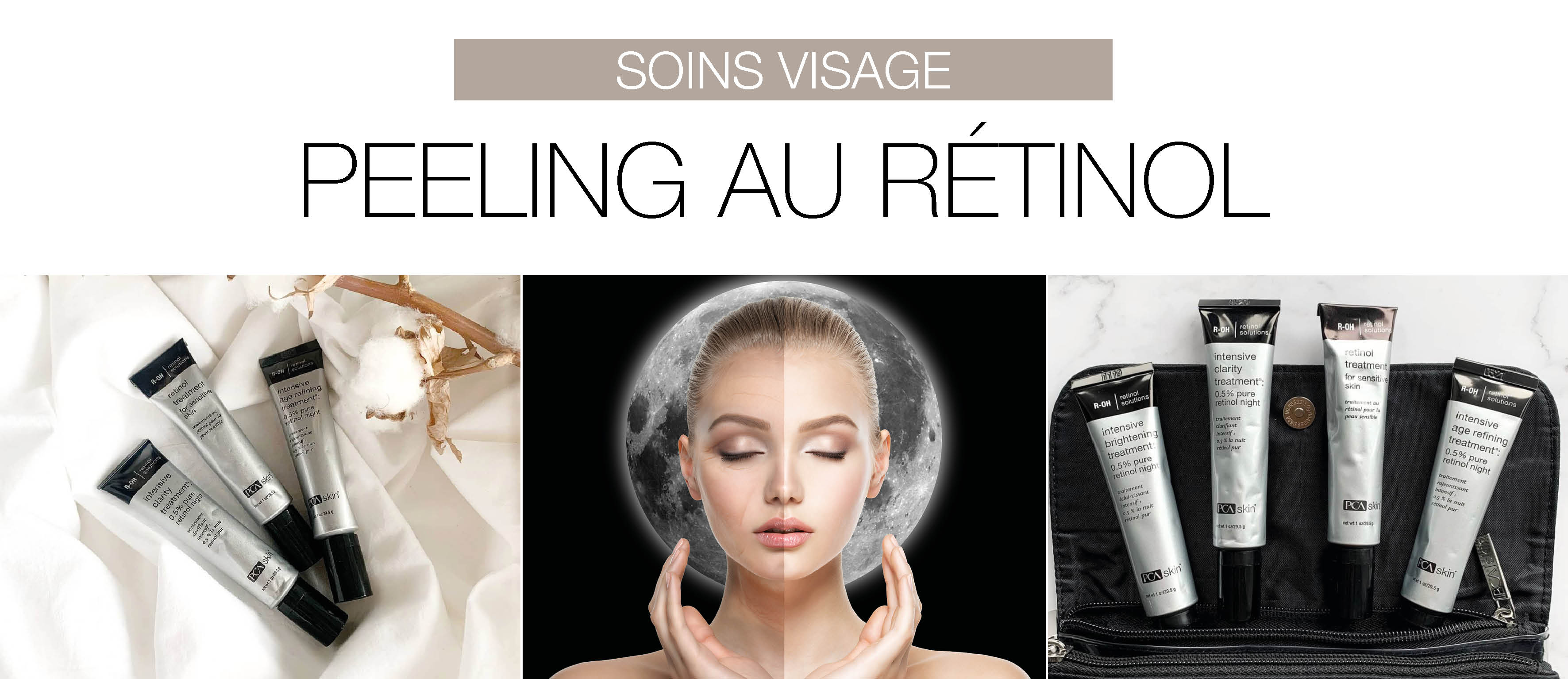 Soin visage au rétinol